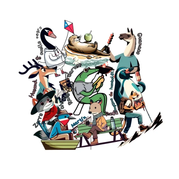 Stickers de fauna chilena Trawül Trawül