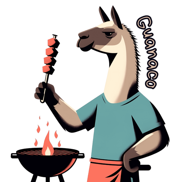 Stickers de fauna chilena Guanaco Trawül Trawül