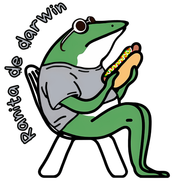 Stickers de fauna chilena Ranita de Darwin Trawül Trawül