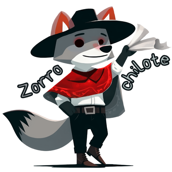Stickers de fauna chilena Zorro Trawül Trawül