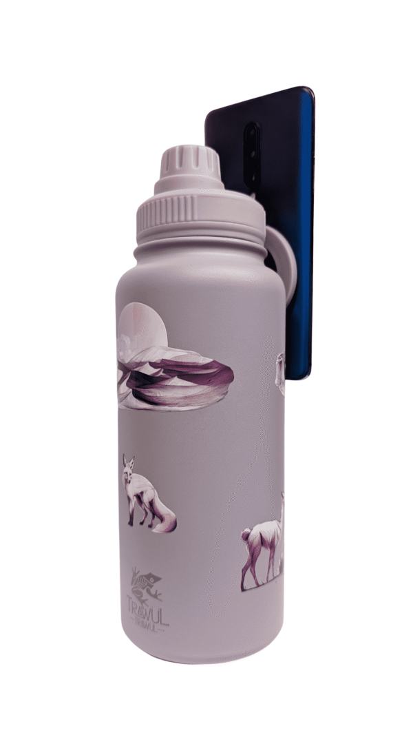 Botella térmica magnética 1L Lila Colección Ecosistemas de Chile Trawül Trawül