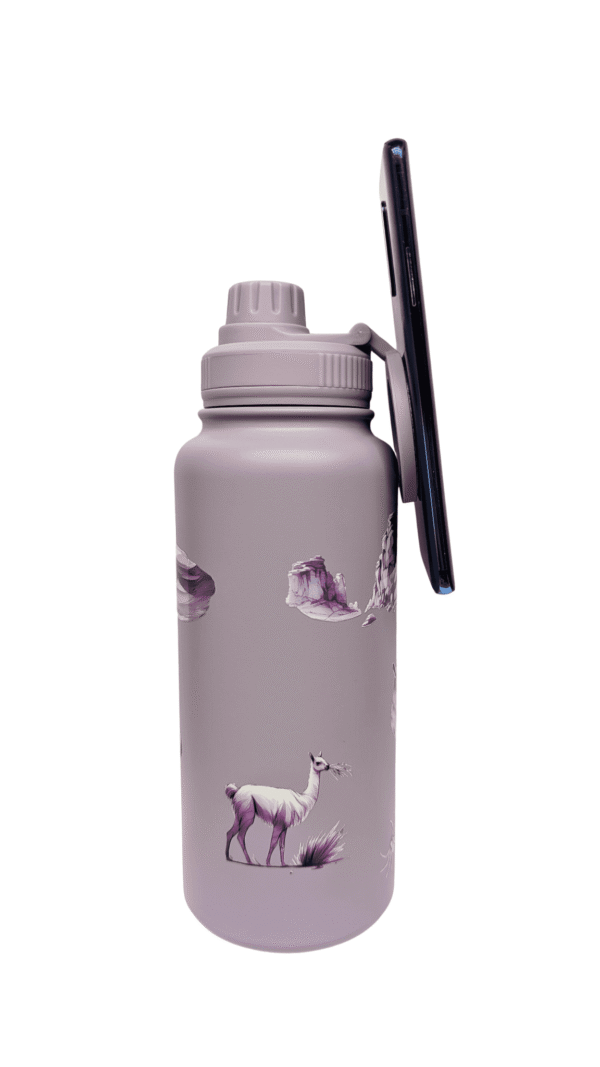 Botella térmica magnética 1L Lila Colección Ecosistemas de Chile Trawül Trawül