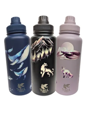 Botellas térmicas magnéticas 1L Colección Ecosistemas de Chile Trawül Trawül