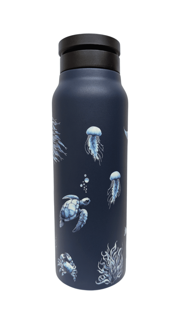 Diseño sin título (26).png Botella térmica magnética 710ml Azul Colección Ecosistemas de Chile Trawül Trawül