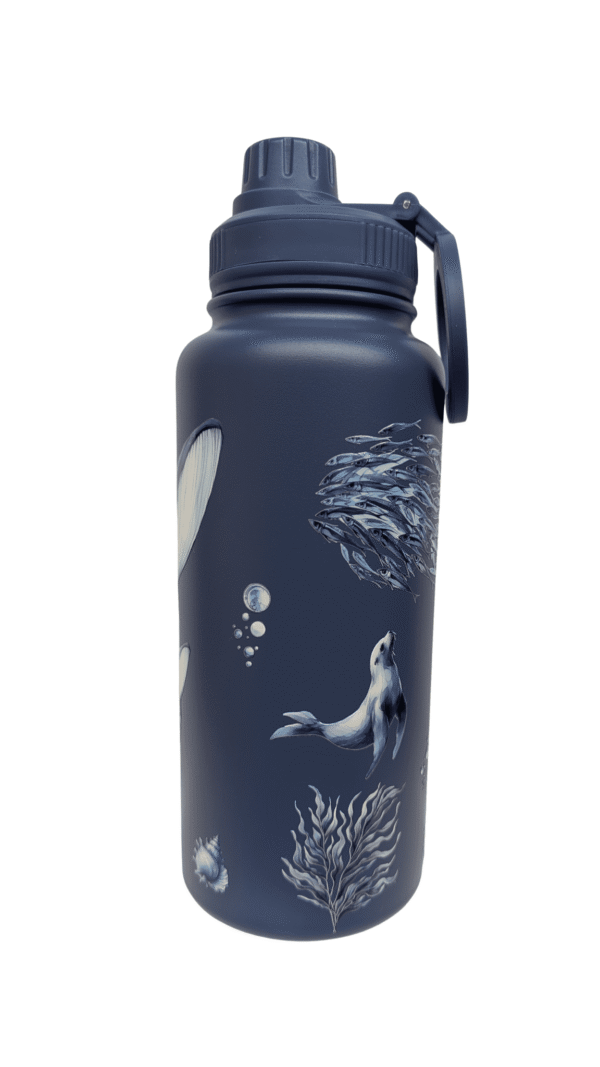 Botella térmica magnética 1L Azul Colección Ecosistemas de Chile Trawül Trawül